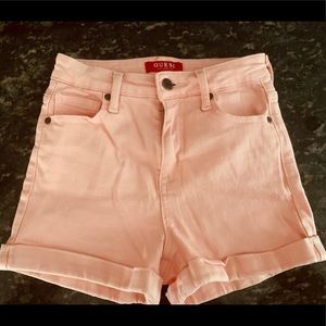 Guess shorts pink stretch